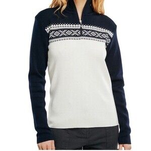Dale Of Norway Womens 1/4 Zip Sweater Small Merino Wool Arctic Nordic Dalestolen